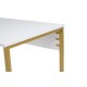 Hanah Home Study Desk Twin Study Desk - White White 
Gold