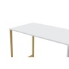 Hanah Home Study Desk Twin Study Desk - White White 
Gold