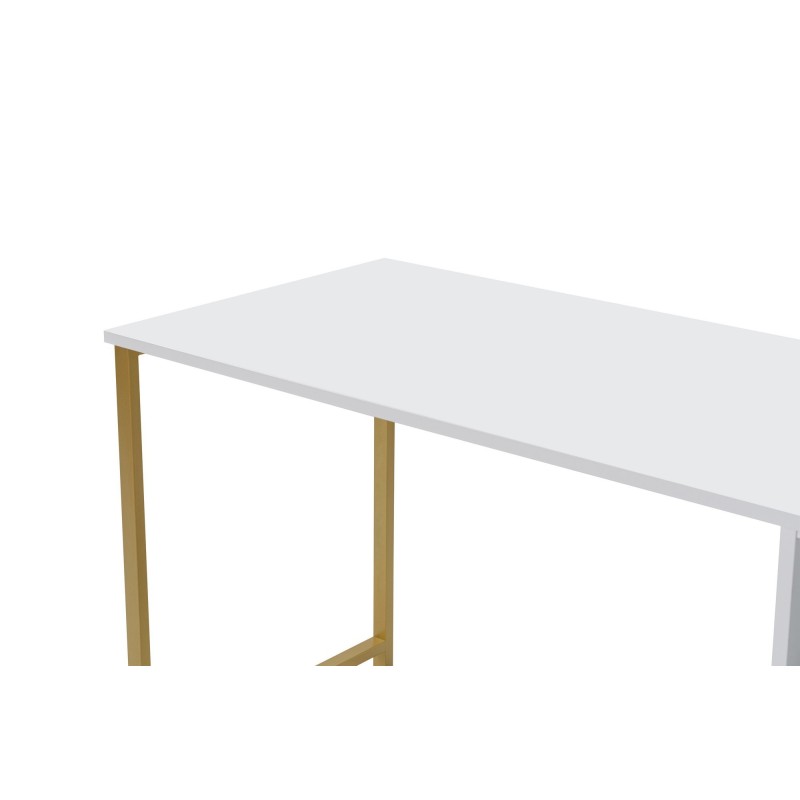 Hanah Home Study Desk Twin Study Desk - White White 
Gold