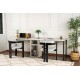 Hanah Home Study Desk Twin Study Desk - Freesia Freesia
Black