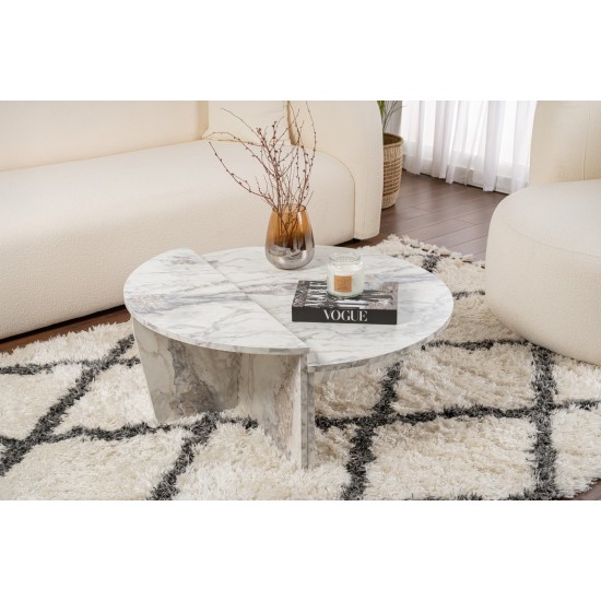 Coffee Table Orion - Freesia Marble Freesia Marble Hanah Home Coffee Table Orion - Freesia Marble Freesia Marble