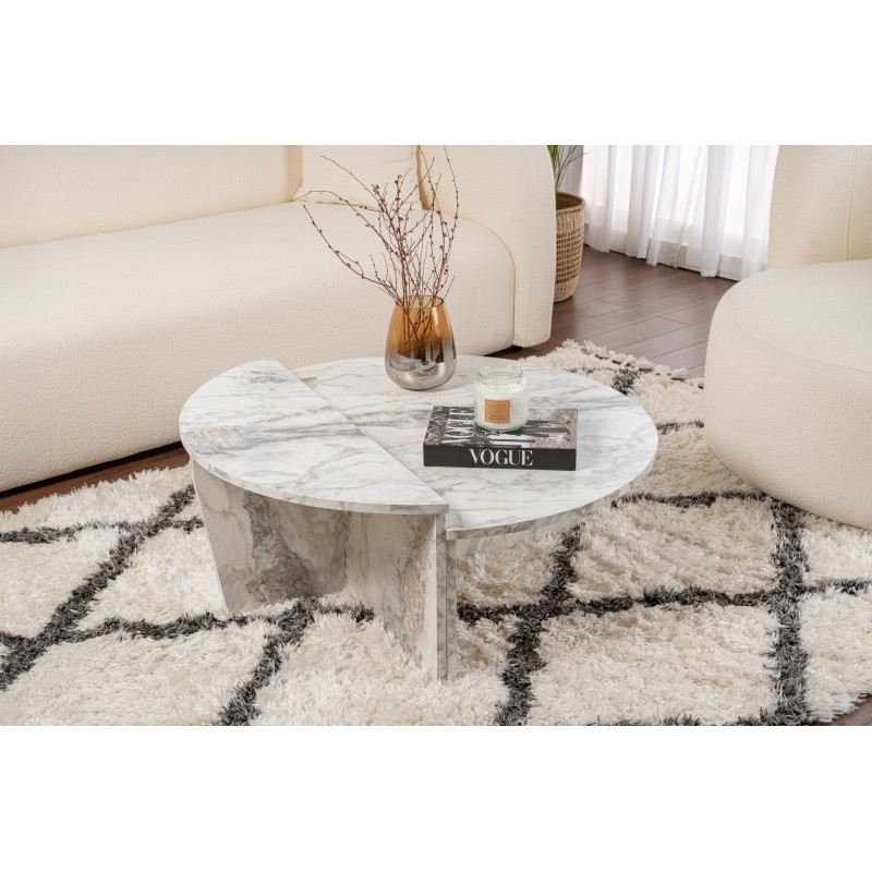 Hanah Home Coffee Table Orion - Freesia Marble Freesia Marble