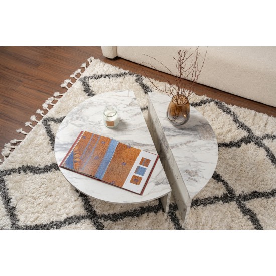 Coffee Table Orion - Freesia Marble Freesia Marble Hanah Home Coffee Table Orion - Freesia Marble Freesia Marble