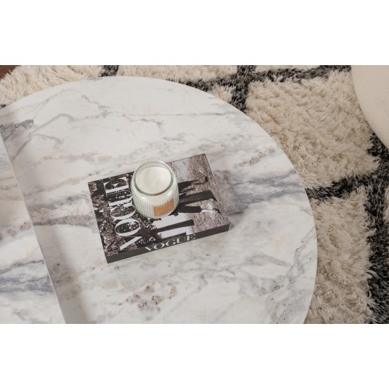 Coffee Table Orion - Freesia Marble Freesia Marble Hanah Home Coffee Table Orion - Freesia Marble Freesia Marble