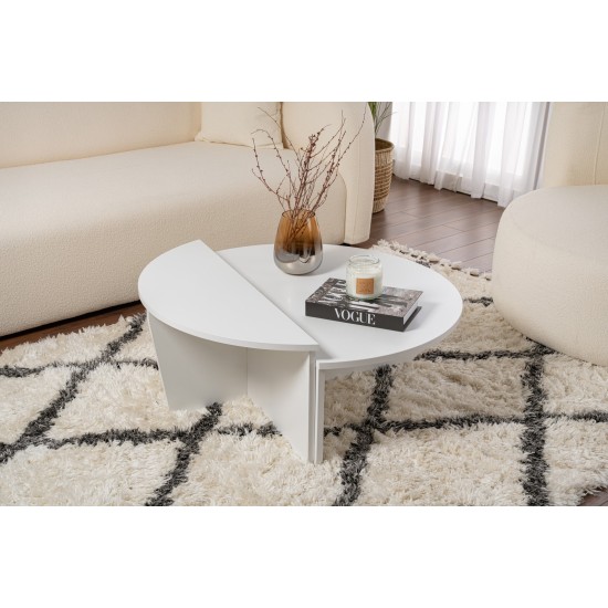 Coffee Table Orion - White White Hanah Home Coffee Table Orion - White White