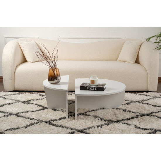 Coffee Table Orion - White White Hanah Home Coffee Table Orion - White White