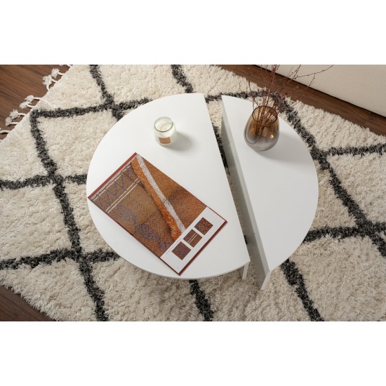 Coffee Table Orion - White White Hanah Home Coffee Table Orion - White White