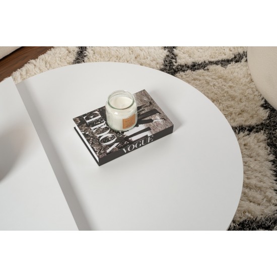 Coffee Table Orion - White White Hanah Home Coffee Table Orion - White White