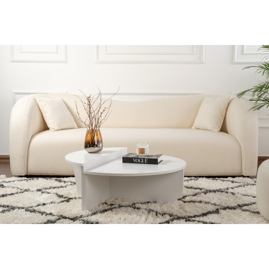 Coffee Table Orion - White White Hanah Home Coffee Table Orion - White White
