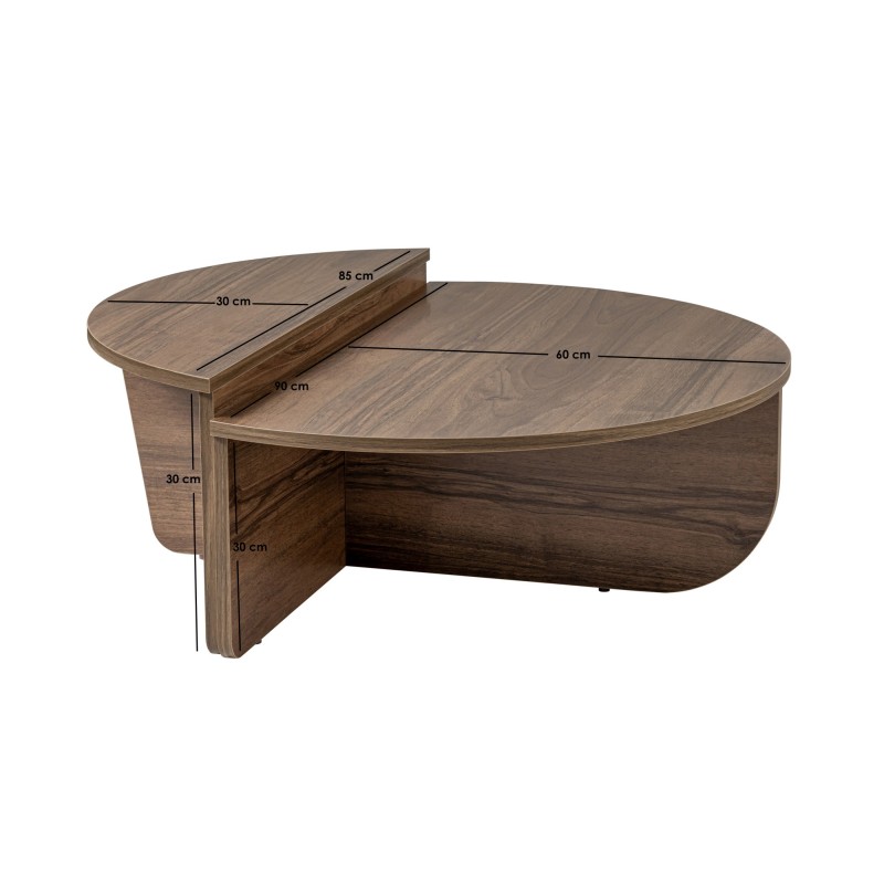 Hanah Home Coffee Table Orion - Walnut Walnut