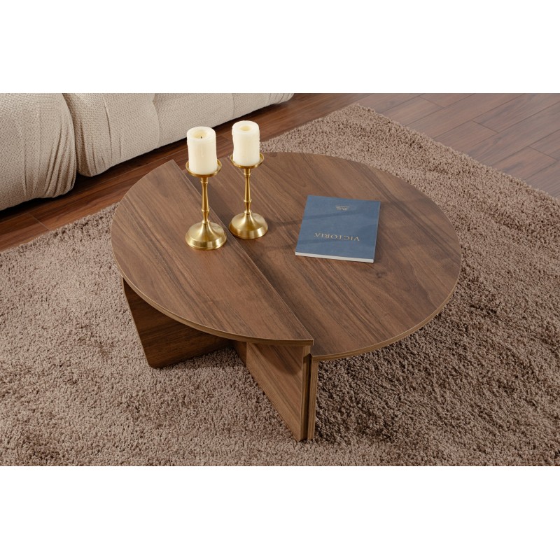 Hanah Home Coffee Table Orion - Walnut Walnut