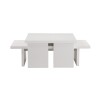 Hanah Home Coffee Table Sanctuary - Wood White Wood White