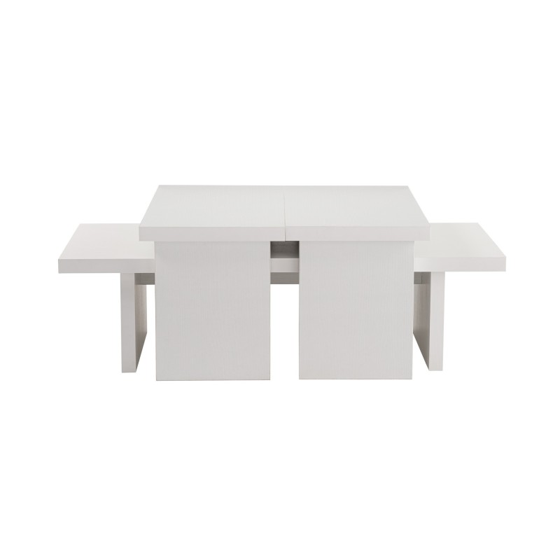 Hanah Home Coffee Table Sanctuary - Wood White Wood White