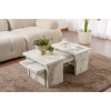 Hanah Home Coffee Table Sanctuary - Fressia Marble Freesia Marble