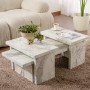 Coffee Table Sanctuary - Fressia Marble Freesia Marble