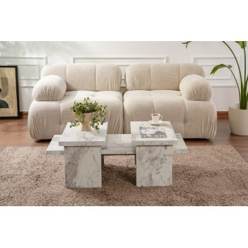 Coffee Table Sanctuary - Fressia Marble Freesia Marble