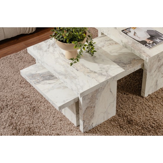Coffee Table Sanctuary - Fressia Marble Freesia Marble Hanah Home Coffee Table Sanctuary - Fressia Marble Freesia Marble