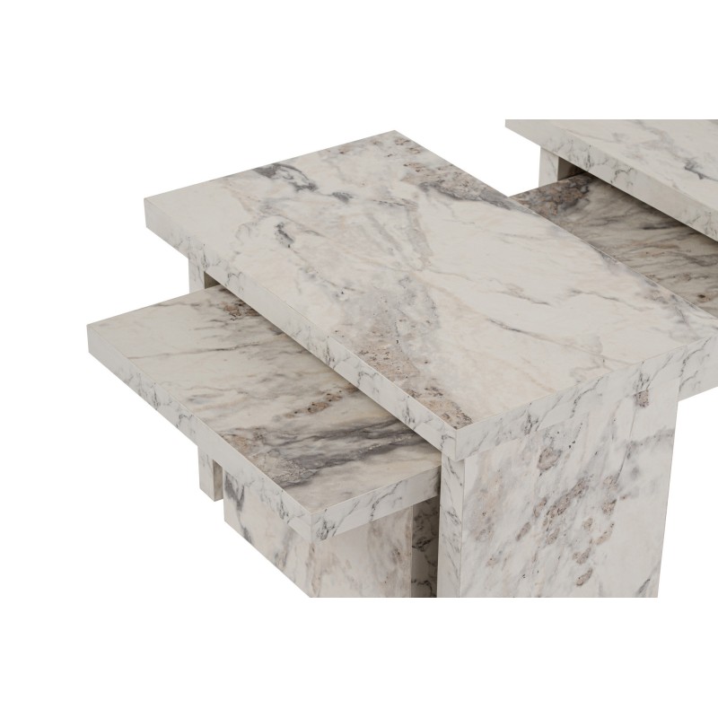 Hanah Home Coffee Table Sanctuary - Fressia Marble Freesia Marble