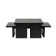 Coffee Table Sanctuary - Wood Black Wood Black Hanah Home Coffee Table Sanctuary - Wood Black Wood Black