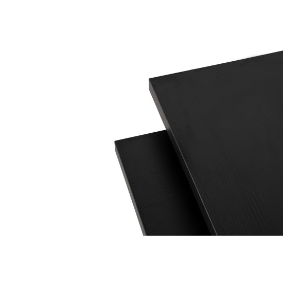 Coffee Table Sanctuary - Wood Black Wood Black Hanah Home Coffee Table Sanctuary - Wood Black Wood Black