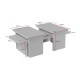 Coffee Table Sanctuary - Grey Grey Hanah Home Coffee Table Sanctuary - Grey Grey