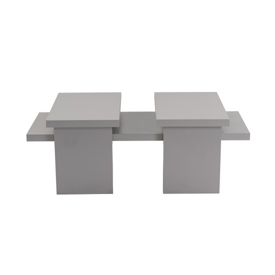 Coffee Table Sanctuary - Grey Grey Hanah Home Coffee Table Sanctuary - Grey Grey