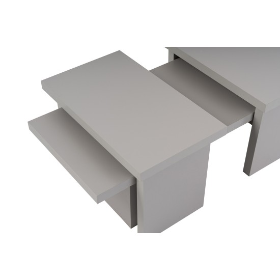 Coffee Table Sanctuary - Grey Grey Hanah Home Coffee Table Sanctuary - Grey Grey