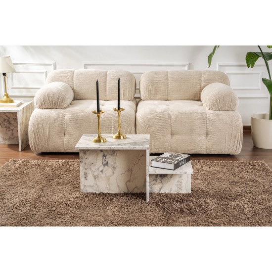 Coffee Table Harmony - Fressia Marble Freesia Marble Hanah Home Coffee Table Harmony - Fressia Marble Freesia Marble