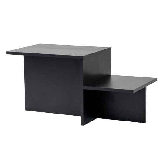 Coffee Table Harmony - Wood Black Wood Black Hanah Home Coffee Table Harmony - Wood Black Wood Black
