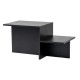 Coffee Table Harmony - Wood Black Wood Black Hanah Home Coffee Table Harmony - Wood Black Wood Black