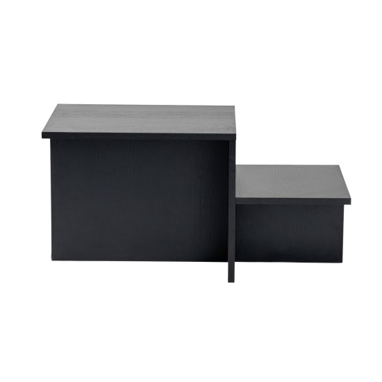 Coffee Table Harmony - Wood Black Wood Black Hanah Home Coffee Table Harmony - Wood Black Wood Black