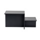 Coffee Table Harmony - Wood Black Wood Black Hanah Home Coffee Table Harmony - Wood Black Wood Black