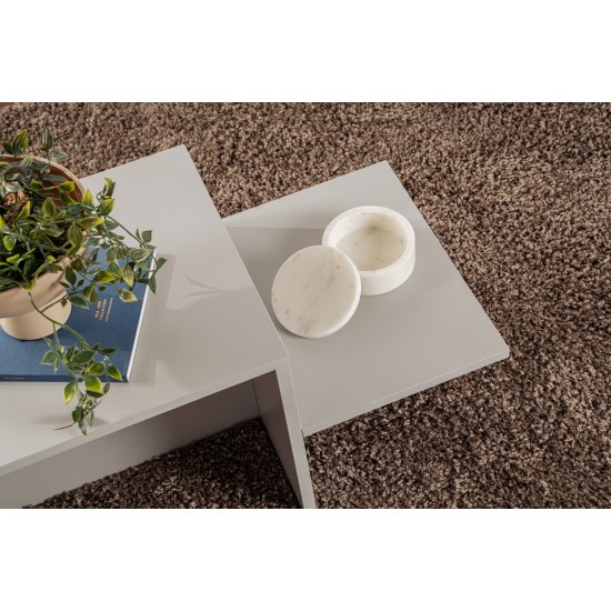 Coffee Table Harmony - Grey Grey Hanah Home Coffee Table Harmony - Grey Grey