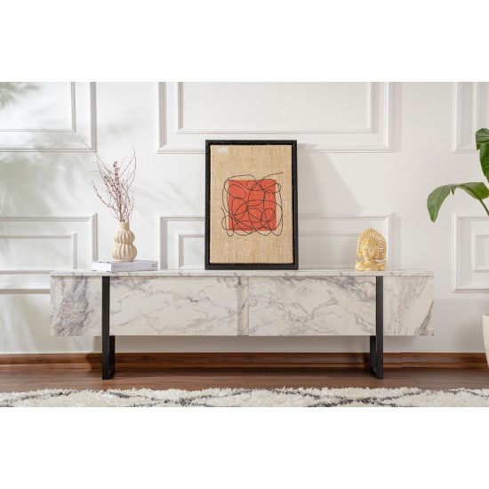 TV Stand Serenity - Fressia Marble, Black Freesia Marble
Black Hanah Home TV Stand Serenity - Fressia Marble, Black Freesia Marble
Black