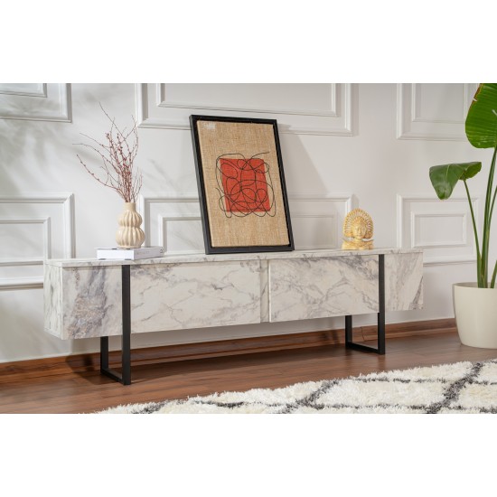 TV Stand Serenity - Fressia Marble, Black Freesia Marble
Black Hanah Home TV Stand Serenity - Fressia Marble, Black Freesia Marble
Black