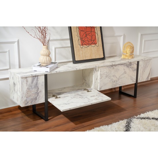 TV Stand Serenity - Fressia Marble, Black Freesia Marble
Black Hanah Home TV Stand Serenity - Fressia Marble, Black Freesia Marble
Black