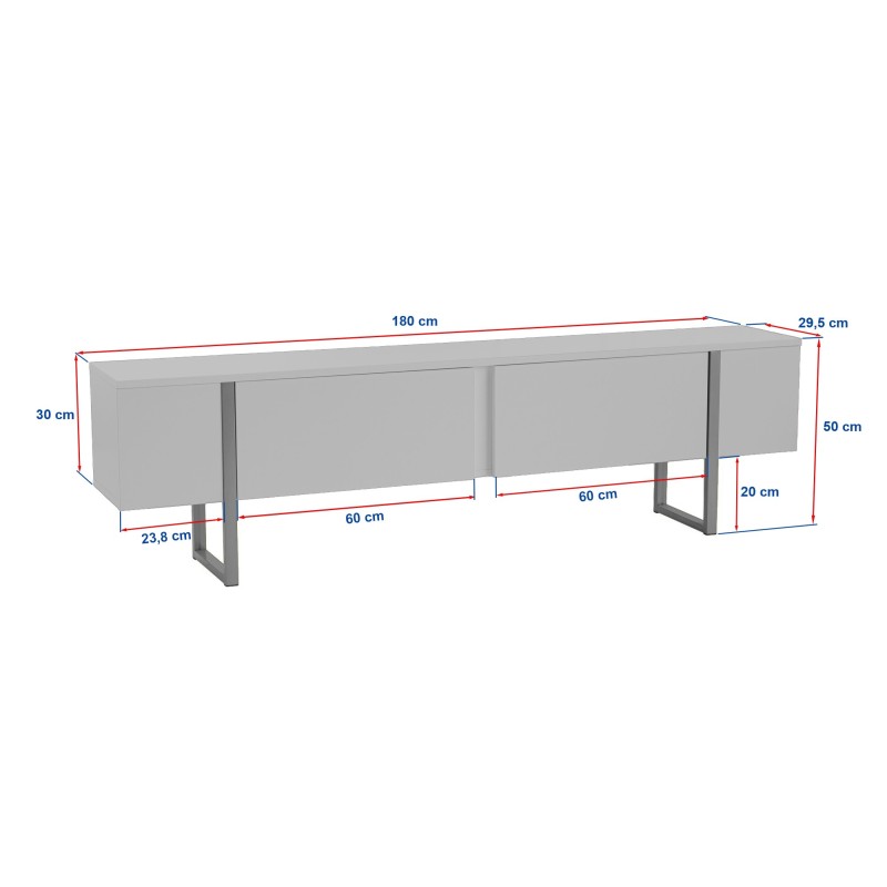 Hanah Home TV Stand Serenity - White, Gold White
Gold