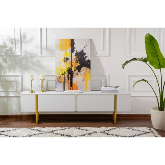 TV Stand Serenity - White, Gold White
Gold Hanah Home TV Stand Serenity - White, Gold White
Gold