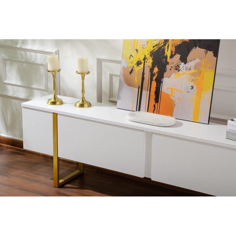 Hanah Home TV Stand Serenity - White, Gold White
Gold