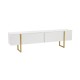 TV Stand Serenity - White, Gold White
Gold Hanah Home TV Stand Serenity - White, Gold White
Gold