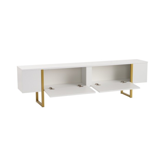 TV Stand Serenity - White, Gold White
Gold Hanah Home TV Stand Serenity - White, Gold White
Gold