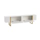 TV Stand Serenity - White, Gold White
Gold Hanah Home TV Stand Serenity - White, Gold White
Gold