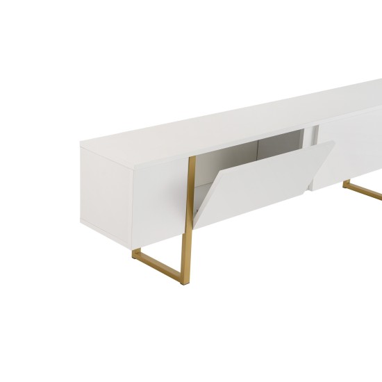 TV Stand Serenity - White, Gold White
Gold Hanah Home TV Stand Serenity - White, Gold White
Gold