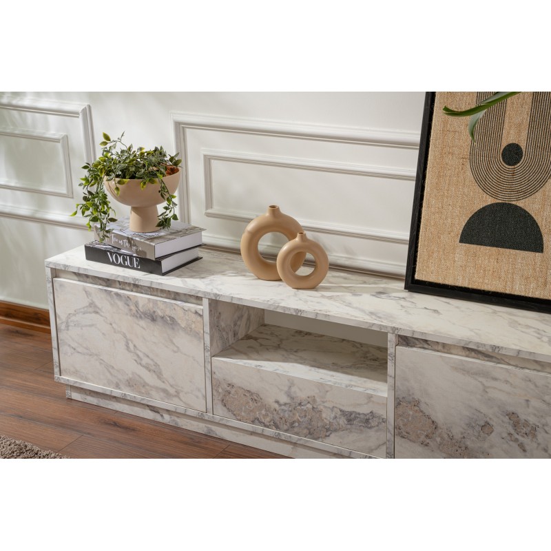 Hanah Home TV Stand Vanguard - Fressia Marble Freesia Marble