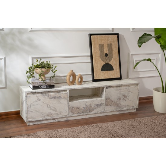 TV Stand Vanguard - Fressia Marble Freesia Marble Hanah Home TV Stand Vanguard - Fressia Marble Freesia Marble