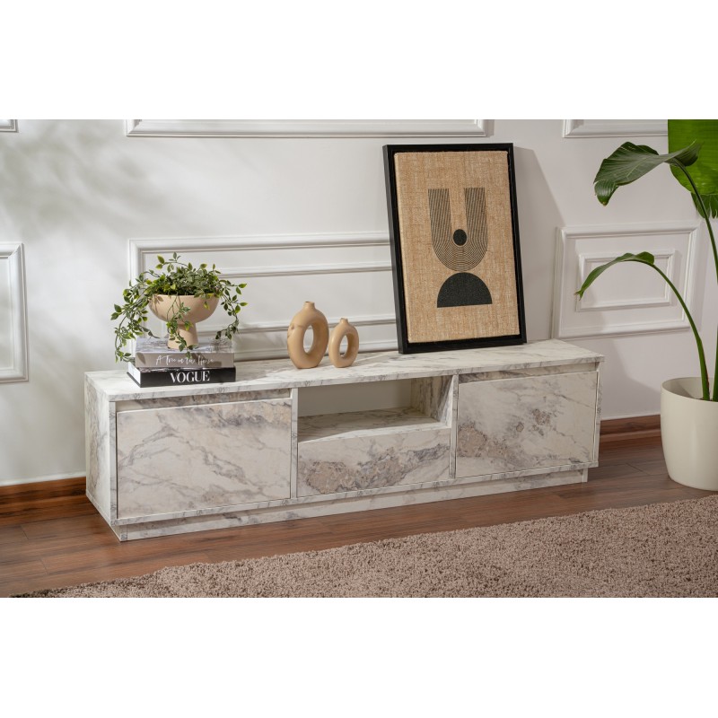 Hanah Home TV Stand Vanguard - Fressia Marble Freesia Marble