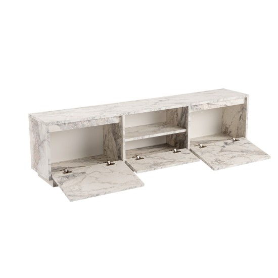 TV Stand Vanguard - Fressia Marble Freesia Marble Hanah Home TV Stand Vanguard - Fressia Marble Freesia Marble