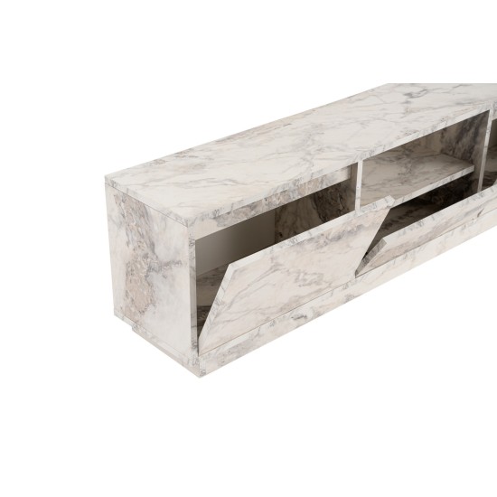 TV Stand Vanguard - Fressia Marble Freesia Marble Hanah Home TV Stand Vanguard - Fressia Marble Freesia Marble
