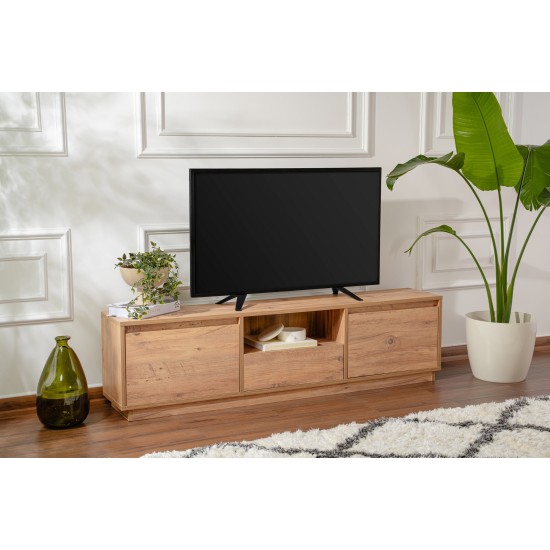 TV Stand Vanguard - Atlantic Pine Atlantic Pine Hanah Home TV Stand Vanguard - Atlantic Pine Atlantic Pine