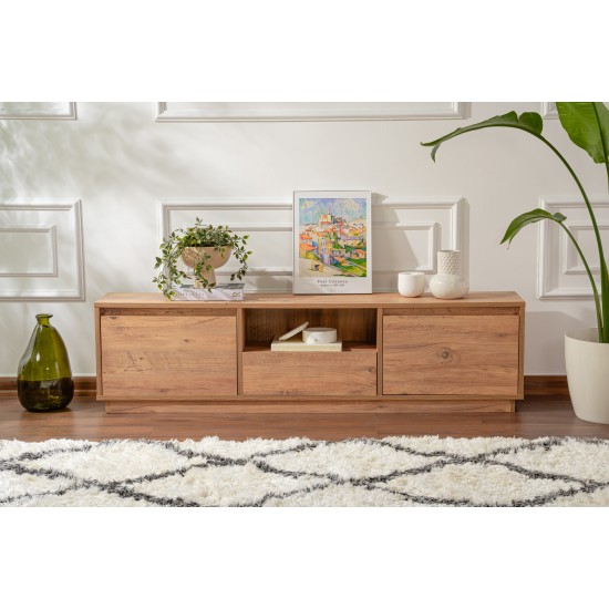 TV Stand Vanguard - Atlantic Pine Atlantic Pine Hanah Home TV Stand Vanguard - Atlantic Pine Atlantic Pine